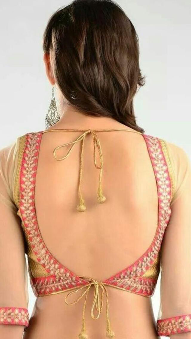 Backless Blouse Design