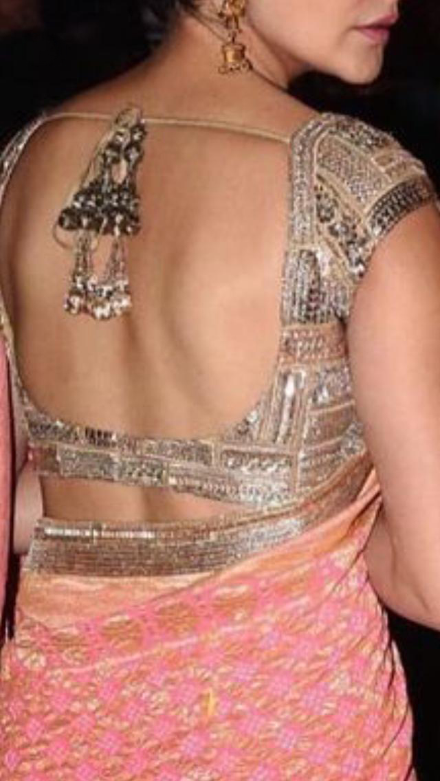 Backless Blouse Design