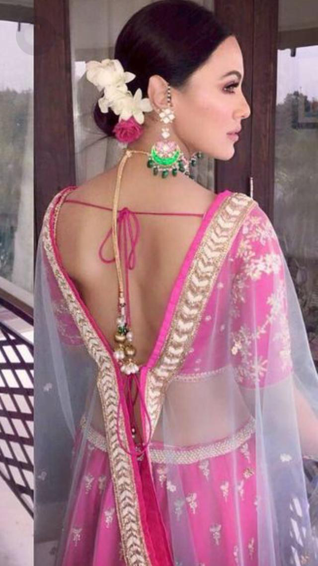 Backless Blouse Design