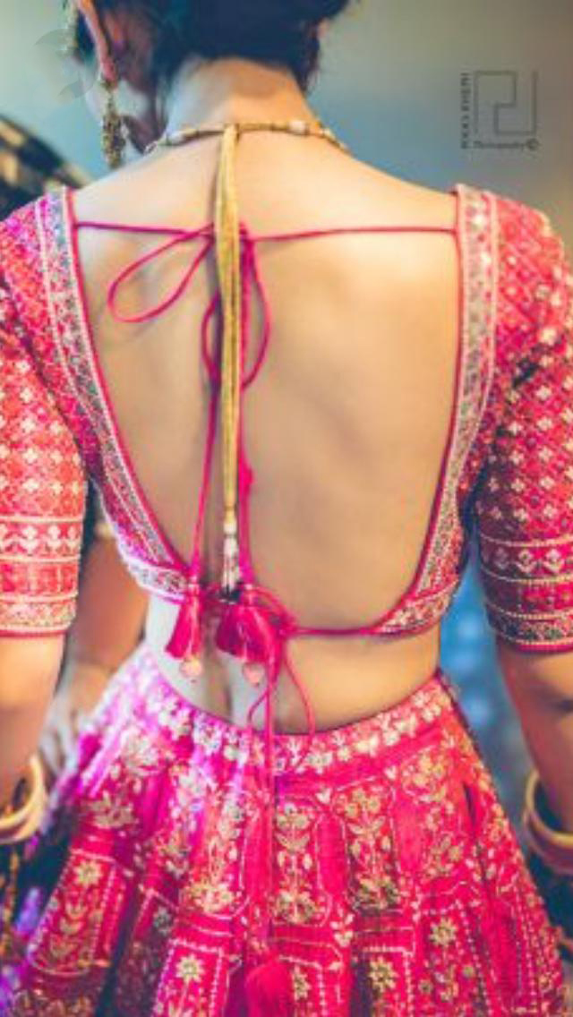 Backless Blouse Design