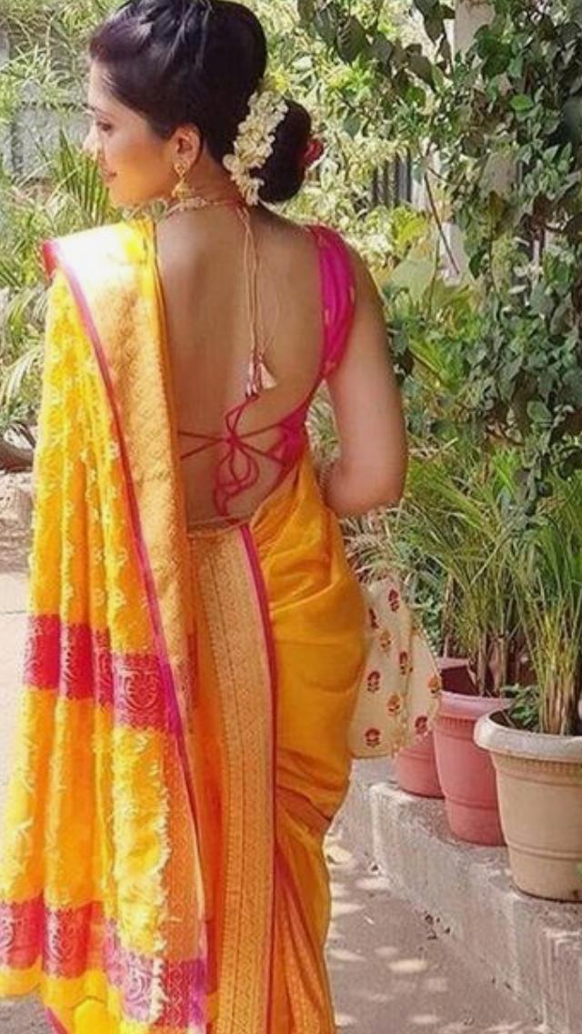 Backless Blouse Design