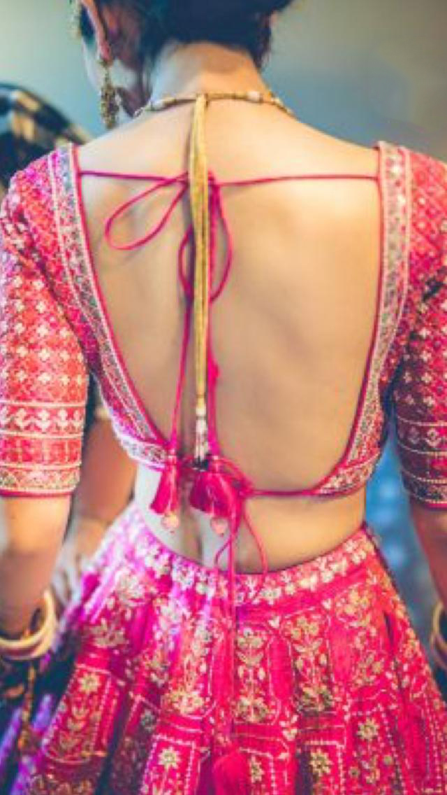 Backless Blouse Design