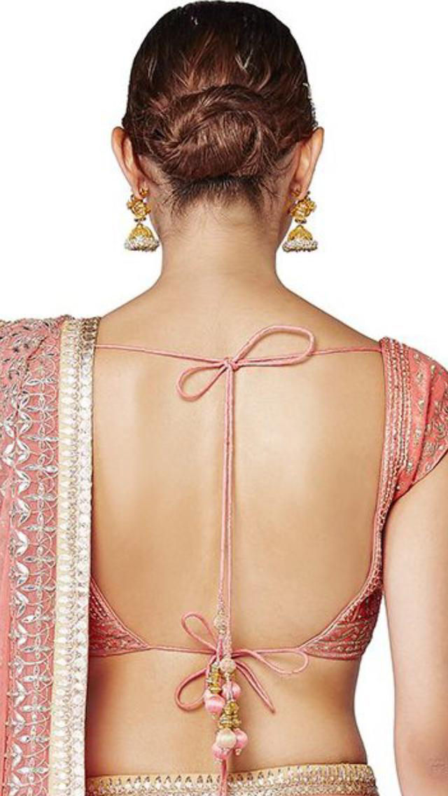 Backless Blouse Design