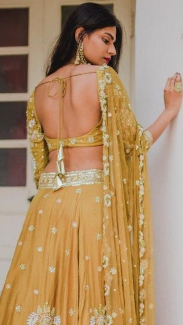 Backless Blouse Design