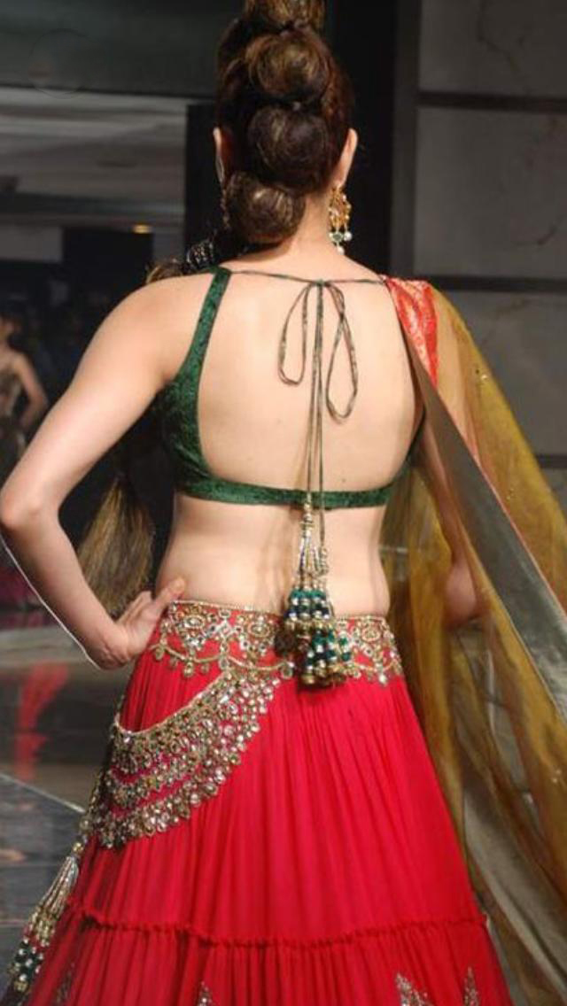 Backless Blouse Design