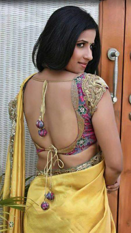 Backless Blouse Design