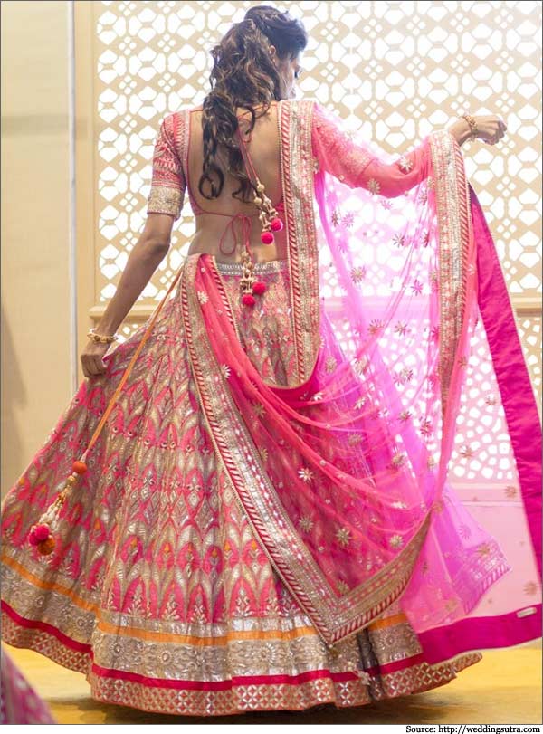 Bold pink Lehenga