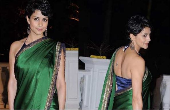 Gul Panag Halter Neck Saree Blouse