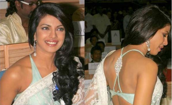 Priyanka Chopra Saree Blouse Design