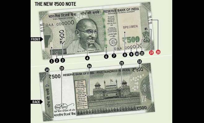 Govt confirms real 500 rs notes will lose colour when wet