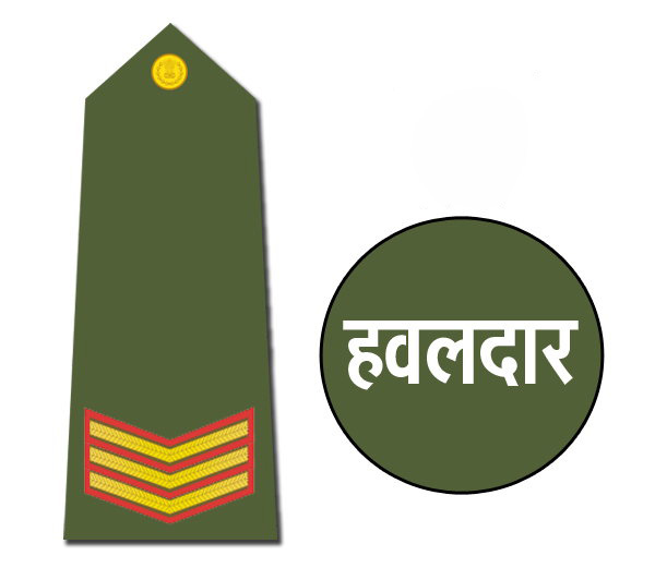 indian army rank badges havildar